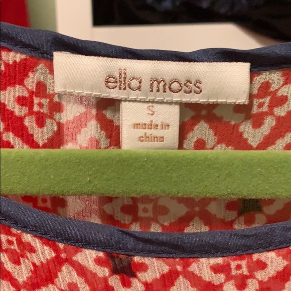 Red and blue blouse - Picture 2 of 4